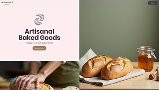 Restaurants & Food website templates - Boulangerie (Rustic)