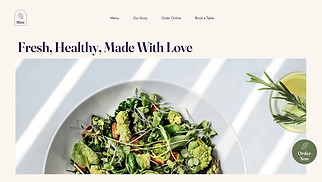 Restaurant website templates - Vegetarisch restaurant 