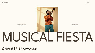 Music website templates - Latin Album (Bright)