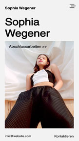 Portfolio & Lebenslauf website templates – Modedesigner 