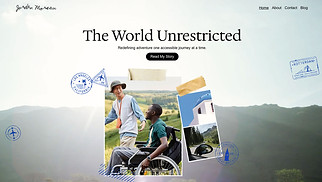 Blog website templates - Disability Travel Blog (Cool)