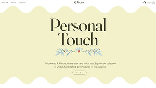 eCommerce website templates - Greeting Card Shop (Colorful)