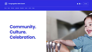 Communities website templates - Synagogue
