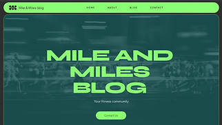 Health & Wellness website templates - Running Blog (Bright)