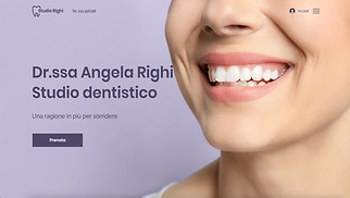 Template Salute e benessere per siti web - Dentista 