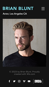 Mẫu trang web Nghệ thuật biểu diễn – Sơ yếu lý lịch diễn xuất