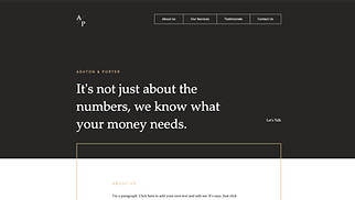 Business website templates - Financial Consulting Company