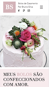 Restaurantes e Comida website templates – Bolos de Casamento