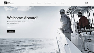 Webové šablony pro Cestovní služby – Rybářské lodě 