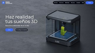 Accessible plantillas web – Negocio de impresión 3D