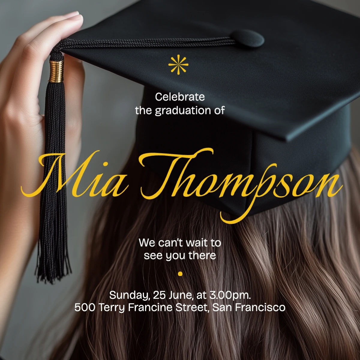 Classic Simple  Graduation Invitation