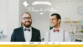 Hjemmesideskabeloner til bryllupper - Bryllupsinvitation