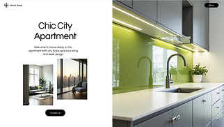 Travel & Tourism website templates - Vacation Apartment (Sleek)