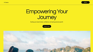 Business website templates - Life Coach (Energetic)