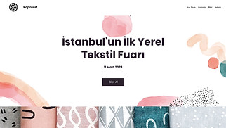 Etkinlik ve Organizasyon site şablonları - Tekstil Fuarı
