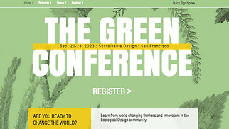 Konferenzen & Treffen Website-Vorlagen - Umweltkonferenz