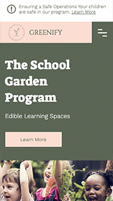 Mẫu trang web Làm nông và Làm vườn – Khu vườn trong trường