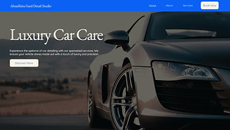 Industrial website templates - Car Detailing Business (Blue)