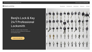 비즈니스 웹 사이트 템플릿 – 솜씨좋은 열쇠공의 홈페이지