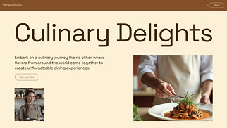 Restaurants & Food website templates - Private Cook (Cultural)