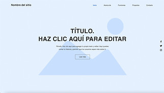 En Blanco plantillas web – Diseño de una página