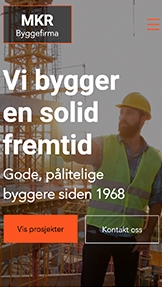 Bedrifter website templates – Byggefirma