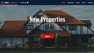 Unternehmen Website-Vorlagen - Immobilienunternehmen