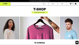 Template Moda e abbigliamento per siti web - Negozio di magliette