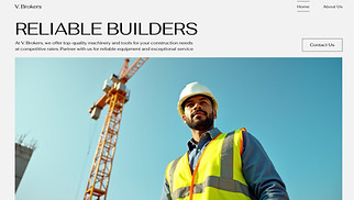 Construction website templates - Construction Company (Monochrom)
