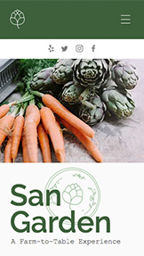 Mẫu trang web Làm nông và Làm vườn – Cơ sở từ nông trại đến bàn ăn