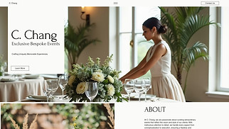 Event Production website templates - Event Planner (Stylish)