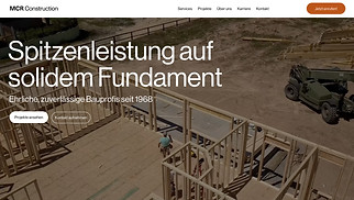 Alle t Website-Vorlagen - Baufirma (Professionell)