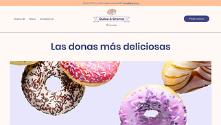 Restaurantes y comida plantillas web – Tienda de rosquillas