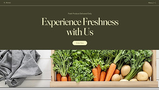 Food & Drinks website templates - Vegetable Delivery Service (Modern)