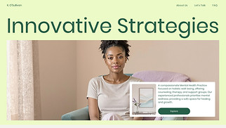 Wellness website templates - Mental Health Practice (Organic)