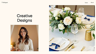 Events website templates - Event Designer (Elegant)