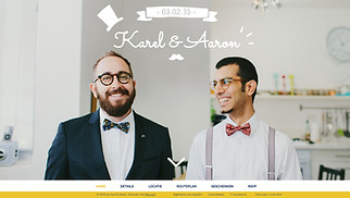 Bruiloften website templates - Huwelijksuitnodiging