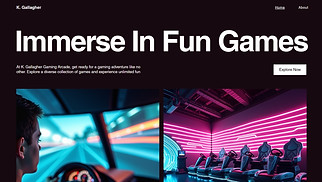  website templates - Gaming Arcade (Unique)