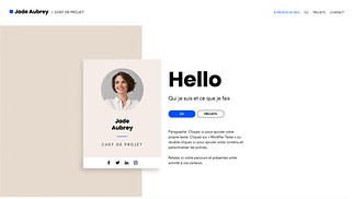 Templates de sites web CV - CV professionnel