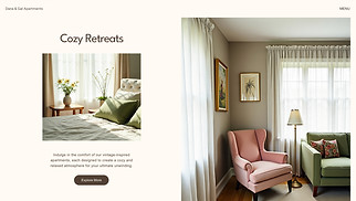 Travel & Tourism website templates - Rental Aparments (Warm)