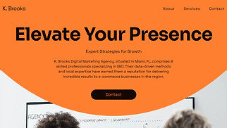 Marketing & Advertising website templates - SEO Marketing Agency (Energetic)