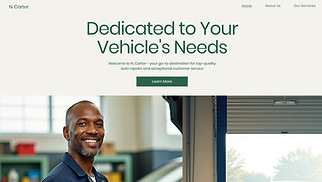 Industrial website templates - Auto Mechanic (Inviting)