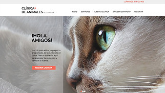 Mascotas y animales plantillas web – Clínica veterinaria