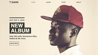 DJ & Produzent Website-Vorlagen - Hiphop-Künstler