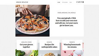 Webové šablony pro Blog – Blog o jídle