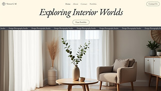 Interior Design website templates - Interior Design Photography Company (Warm)