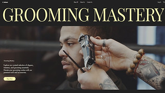 eCommerce website templates - Online Barber Supply Store (Classic)