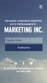Landing Page plantillas web – Landing Page de "Próximamente"