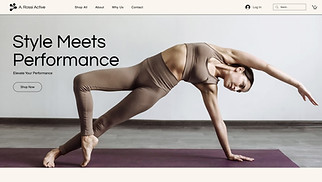 Sports & Outdoors website templates - Sportswear Store (Minimalist)