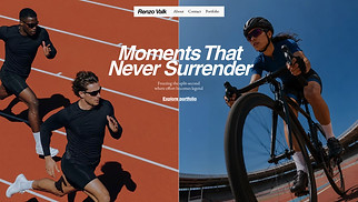 Templates de sites web Portfolios - Sports Photographer (Energetic)